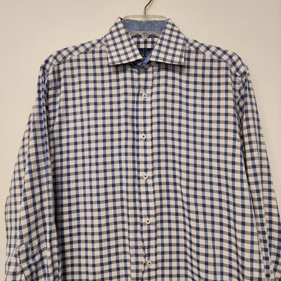 English Laundry Shirt Long Sleeve Button Up Flip Cuff Mens Size 15.5 32/33 - Picture 3 of 16